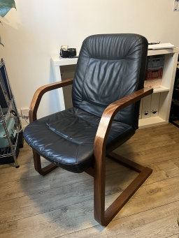 Fauteuil vintage en cuir