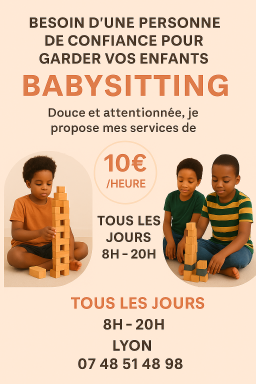 Offre de Baby-sitting à domicile