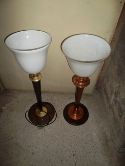 2 lampes Mazda art déco