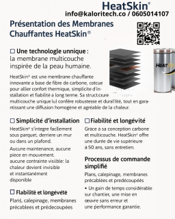Membrane carbone pour chauffage au sol sous tous revêtements