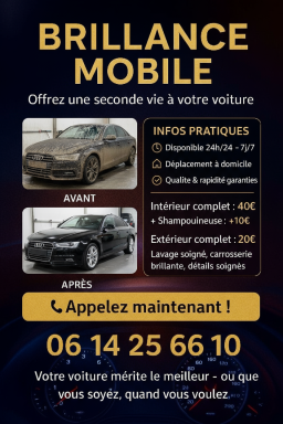 Service de Lavage Auto à Domicile