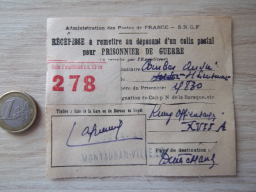 document militaire prisonnier guerre 1943