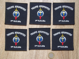 lot 6 écussons 1er régiment parachutiste infanterie marine troupes aéroportées