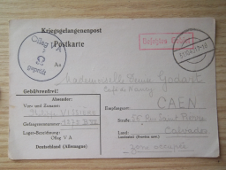 Lettre de prisonnier de guerre du 29 octobre 1940