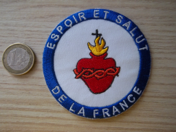 Écusson Scout Catholique Sacré Coeur Collection Rare