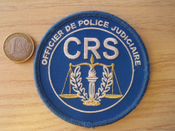 Écusson CRS Officier Judiciaire pour Collectionneurs