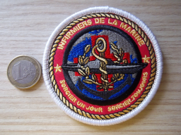 Écusson militaire infirmier marine - Collection unique