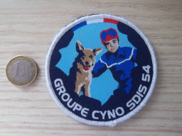 Écusson Groupe Cynophile Pompier Meurthe-et-Moselle