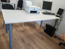 Bureau professionnel de 160cm avec meuble de rangements