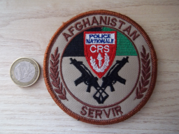 Écusson rare CRS - Sécurisation Ambassade Afghanistan OPEX