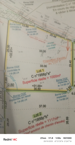 Vente de terrain constructible