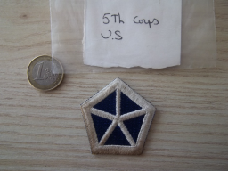 Ecusson militaire du 5th Corps US - Insigne de collection
