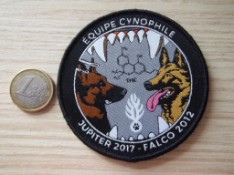 Écusson obsolète de l'équipe cynophile de la gendarmerie