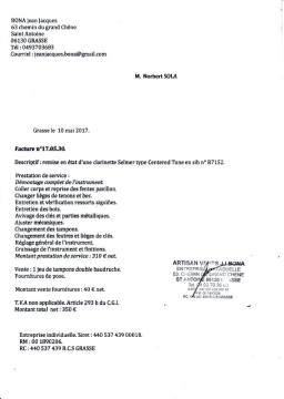 Clarinette Sib Selmer Centered Tone de 1956