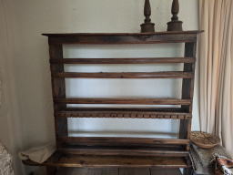 Haut de vaisselier en bois massif