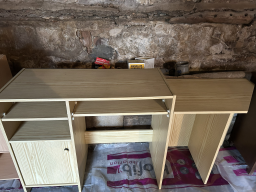 Bureau pour ordinateur avec meuble pour imprimante