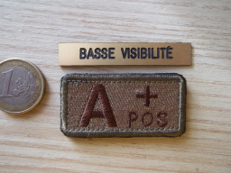 Écusson groupe sanguin A+ neuf