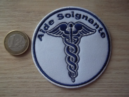 Écusson aide-soignante brodé à coudre