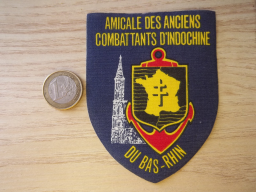 Écusson plastifié des anciens combattants de l'Indochine
