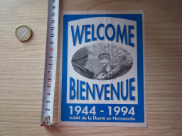 Autocollant Vintage Anniversaire Débarquement Normandie