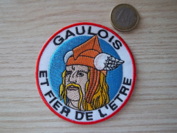 Écusson patriotique gaulois vintage - Collection unique