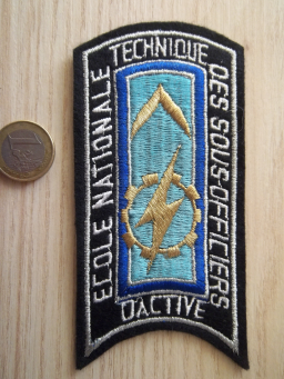 Écusson militaire ENTSOA en tissu brodé