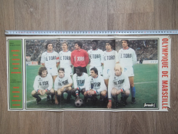 Poster Équipe Olympique Marseille 1970