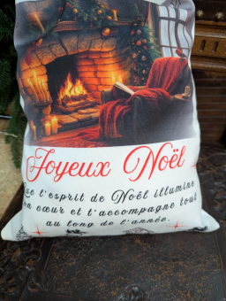 Grand Sac de Noël en Tissu Imprimé
