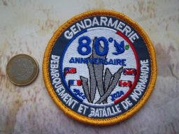 Écusson militaire 80ème anniversaire du D-Day, Normandie