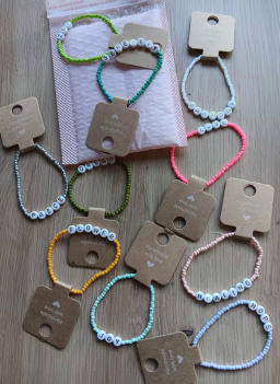 Bracelet perles 3 mm fait main – Fin, élégant & tendance avec MOT