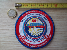 Écusson de la bataille des Ardennes Bastogne - Géronimo 501ème