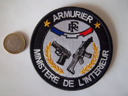 Écusson patch insigne du Ministère de l'Intérieur