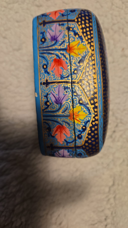 Boîte à bijoux artisanale peinte à la main