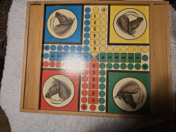 Jeu de Parcheesi vintage - édition originale.