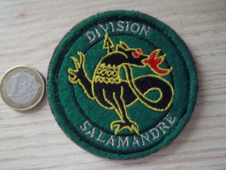 Écusson militaire SFOR Bosnie-Herzégovine division Salamandre
