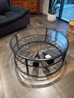 Table basse moderne en fer forgé