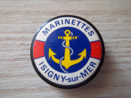 Badge d'époque 1966 Marinettes Isigny Sainte-Mère