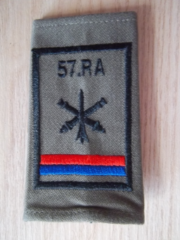 Fourreau d'épaulette du 57e régiment d'artillerie