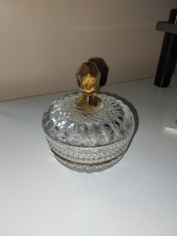 Ancien Sucrier en verre