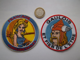 Lot de 2 écussons gaulois patriotique - Insignes de collection