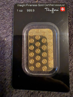 Lingot d'or 1 once à vendre