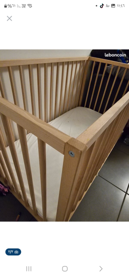 Je vends un lit pour bébé neuf, jamais utilisé