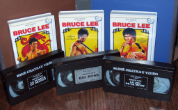 Lot de cassettes VHS de Bruce Lee