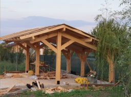 Carport en bois 5x6m pour 2 véhicules Neuf