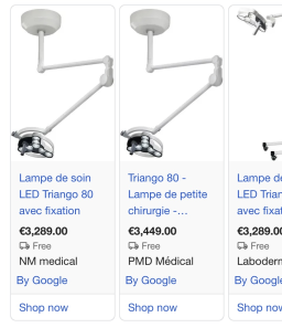 Lampe de chirurgie de haute précision trigone 80