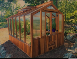 Serre Meridian bois Taille XXL 2,44 X 3,66m Neuf