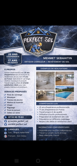 Carreleur expérimenté à Marseille - Pose et rénovation