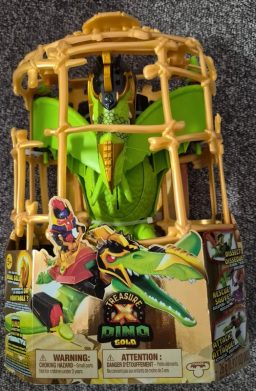 DINO GOLD DINOSAURE CAGE DOREE