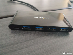 Hub USB-C 4 ports avec Power Delivery - USB 3.0 - 5 Gbps - Neuf