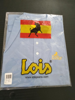 Polo homme bleu taille L neuf